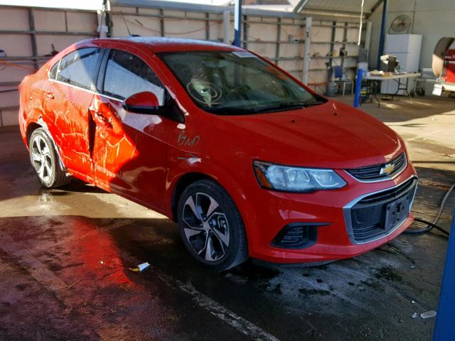 1G1JF5SB0H4101860 - 2017 CHEVROLET SONIC PREM RED photo 1