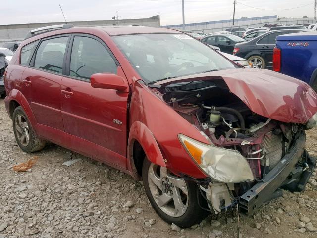 5Y2SL63855Z413961 - 2005 PONTIAC VIBE RED photo 1