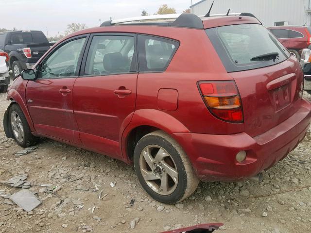 5Y2SL63855Z413961 - 2005 PONTIAC VIBE RED photo 3