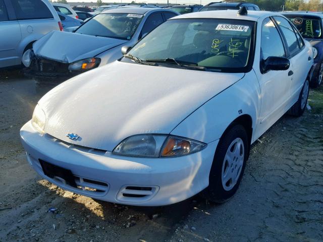 1G1JF524017112508 - 2001 CHEVROLET CAVALIER L WHITE photo 2