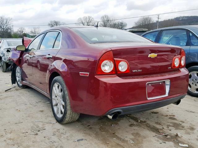 1G1ZK577X8F254804 - 2008 CHEVROLET MALIBU LTZ MAROON photo 3