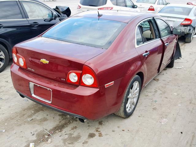 1G1ZK577X8F254804 - 2008 CHEVROLET MALIBU LTZ MAROON photo 4