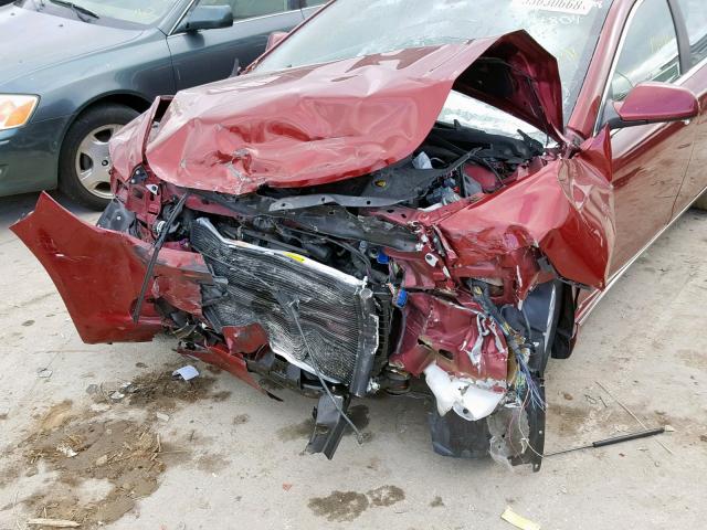 1G1ZK577X8F254804 - 2008 CHEVROLET MALIBU LTZ MAROON photo 9