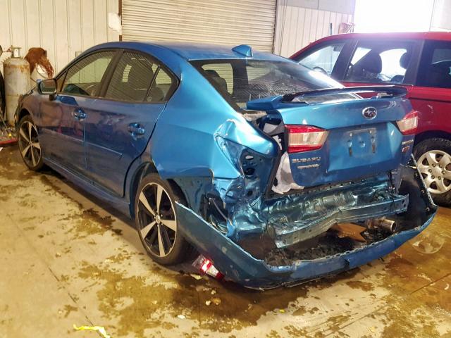 4S3GKAL67H1617173 - 2017 SUBARU IMPREZA SP BLUE photo 3