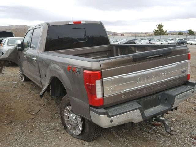 1FT7W2BT0JEB96820 - 2018 FORD F250 SUPER BROWN photo 3