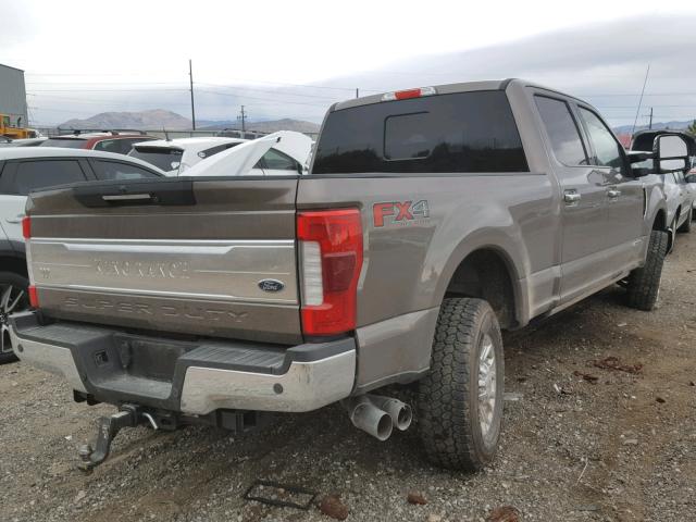 1FT7W2BT0JEB96820 - 2018 FORD F250 SUPER BROWN photo 4