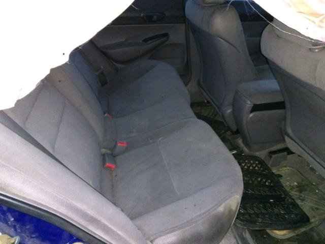 2HGFA16397H032595 - 2007 HONDA CIVIC DX BLUE photo 6