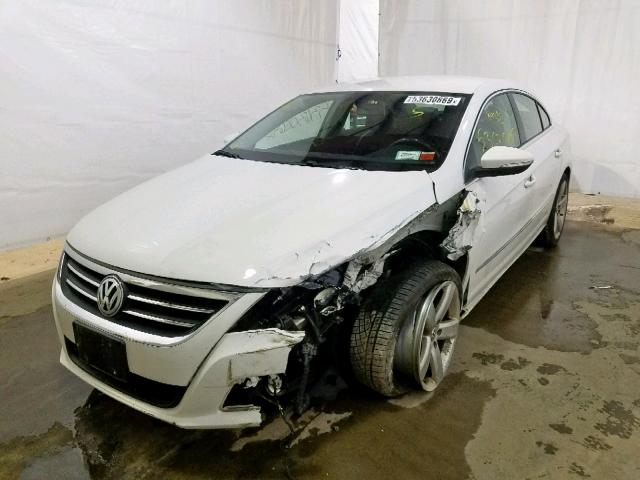 WVWHP7AN1CE521897 - 2012 VOLKSWAGEN CC LUXURY WHITE photo 2