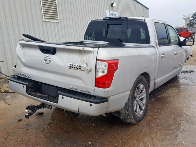 1N6AA1E53JN512090 - 2018 NISSAN TITAN SV SILVER photo 4