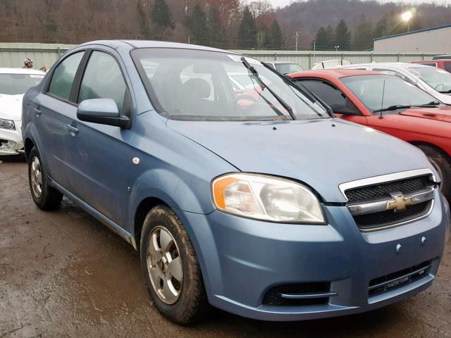 KL1TD56687B155055 - 2007 CHEVROLET AVEO BASE Көк фото 1