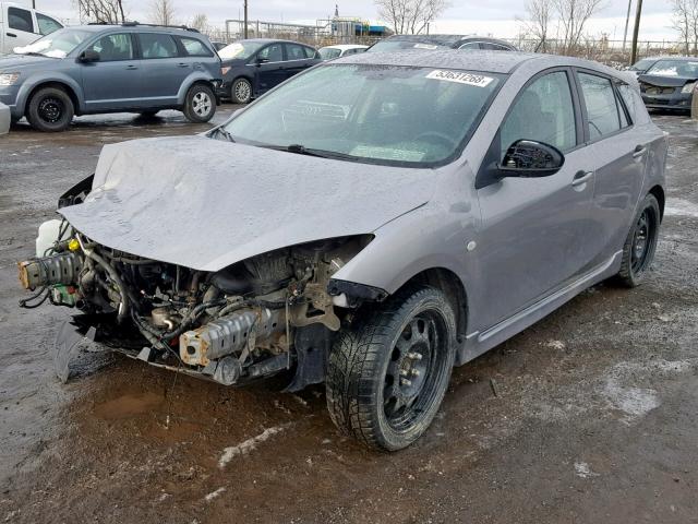 JM1BL1H51A1298043 - 2010 MAZDA 3 S GRAY photo 2