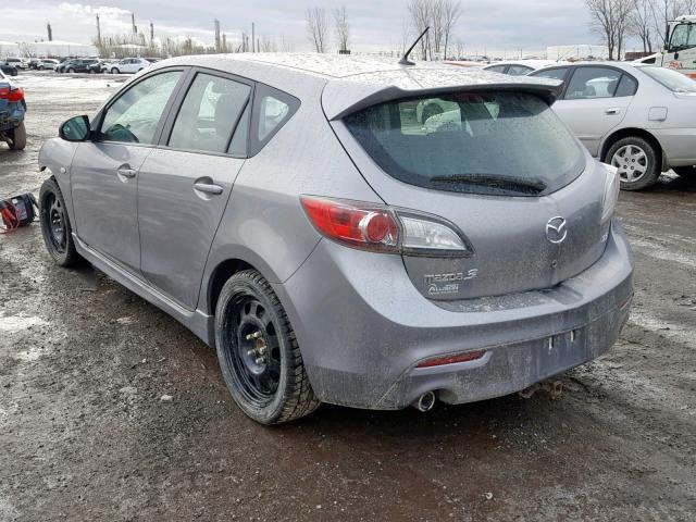 JM1BL1H51A1298043 - 2010 MAZDA 3 S GRAY photo 3