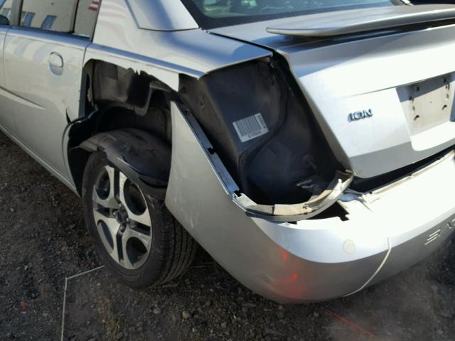 1G8AL52F25Z111012 - 2005 SATURN ION LEVEL SILVER photo 9