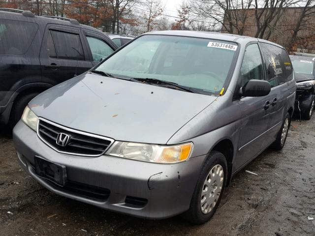 2HKRL18522H532215 - 2002 HONDA ODYSSEY LX GRAY photo 2