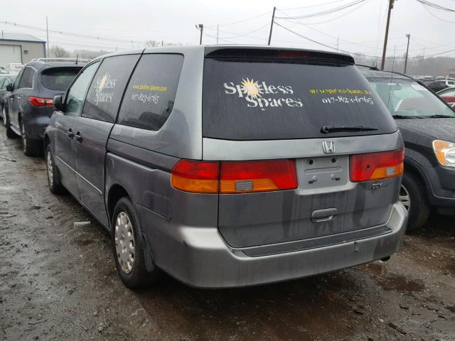 2HKRL18522H532215 - 2002 HONDA ODYSSEY LX GRAY photo 3