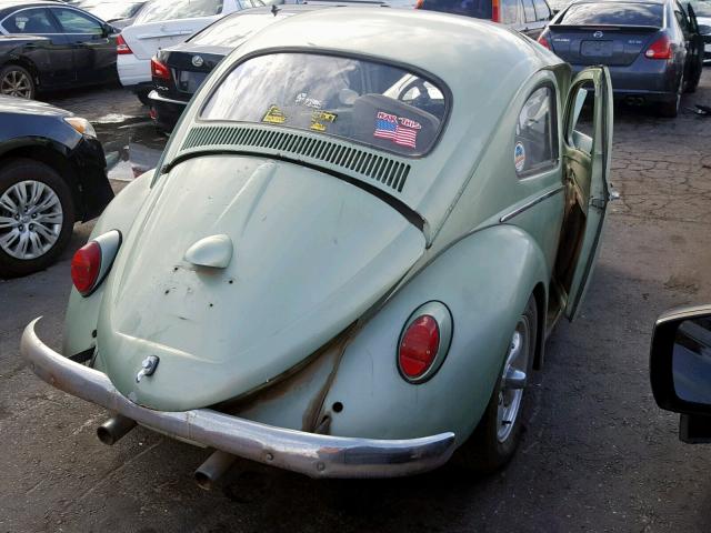 6052379 - 1964 VOLKSWAGEN BEETLE GREEN photo 4