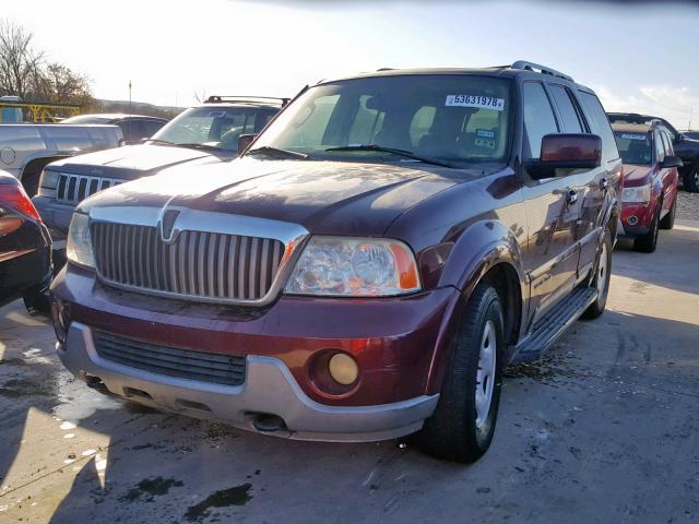 5LMFU28R23LJ33318 - 2003 LINCOLN NAVIGATOR Бордовый фото 2