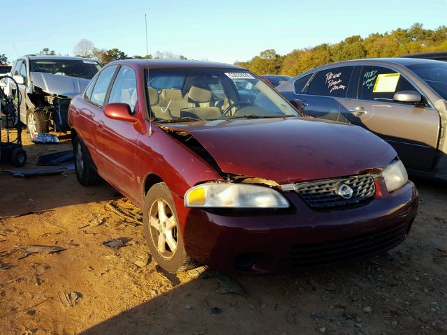 3N1AB51A23L736290 - 2003 NISSAN SENTRA SE- MAROON photo 1