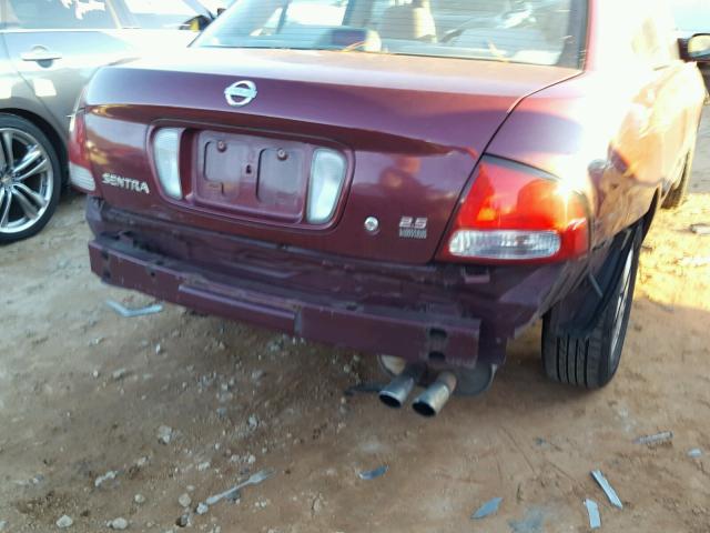 3N1AB51A23L736290 - 2003 NISSAN SENTRA SE- MAROON photo 9