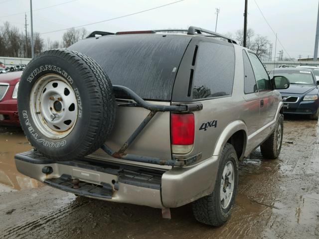 1GNCT18X33K122850 - 2003 CHEVROLET BLAZER TAN photo 4