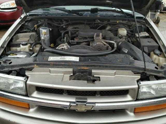 1GNCT18X33K122850 - 2003 CHEVROLET BLAZER TAN photo 7