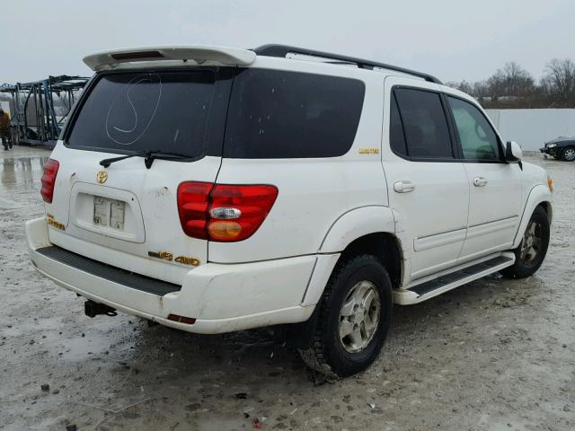 5TDBT48AX2S072361 - 2002 TOYOTA SEQUOIA LI WHITE photo 4