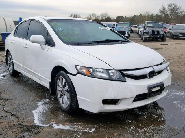 2HGFA1F90AH553295 - 2010 HONDA CIVIC EXL WHITE photo 1