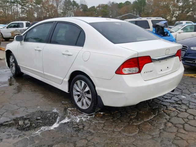 2HGFA1F90AH553295 - 2010 HONDA CIVIC EXL WHITE photo 3