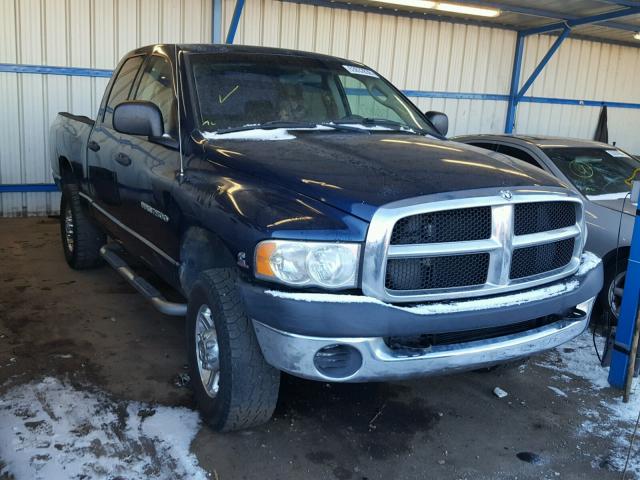 3D7KS28C25G738355 - 2005 DODGE RAM 2500 S BLUE photo 1