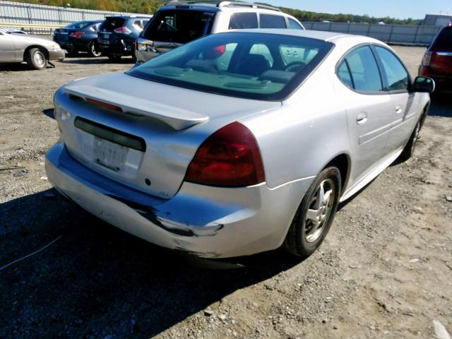 2G2WS522X41173118 - 2004 PONTIAC GRAND PRIX Արծաթագույն լուսանկար 4