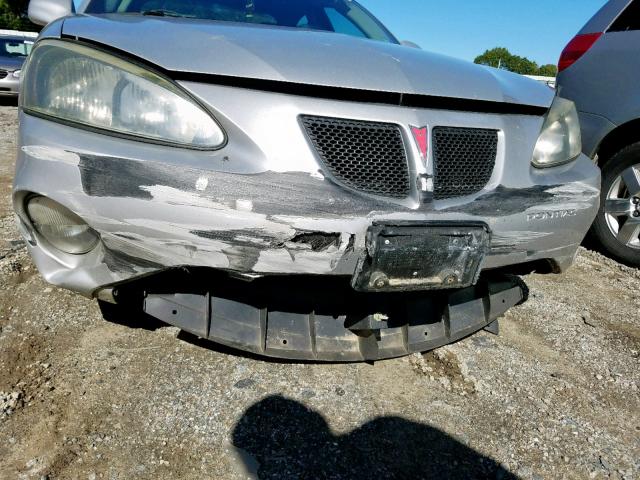2G2WS522X41173118 - 2004 PONTIAC GRAND PRIX Արծաթագույն լուսանկար 9