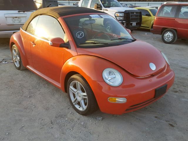 3VWCD31Y34M327144 - 2004 VOLKSWAGEN NEW BEETLE ORANGE photo 1