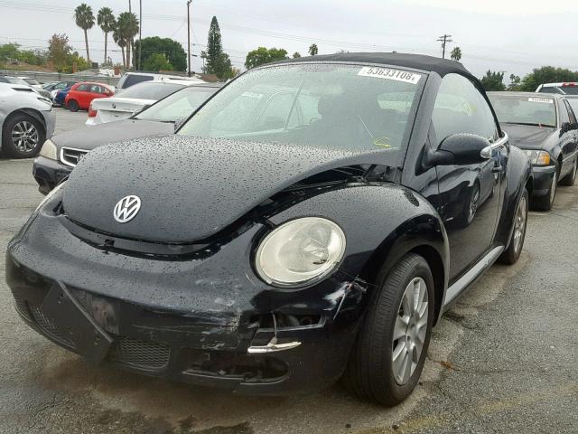 3VWPG31Y98M405649 - 2008 VOLKSWAGEN NEW BEETLE BLACK photo 2