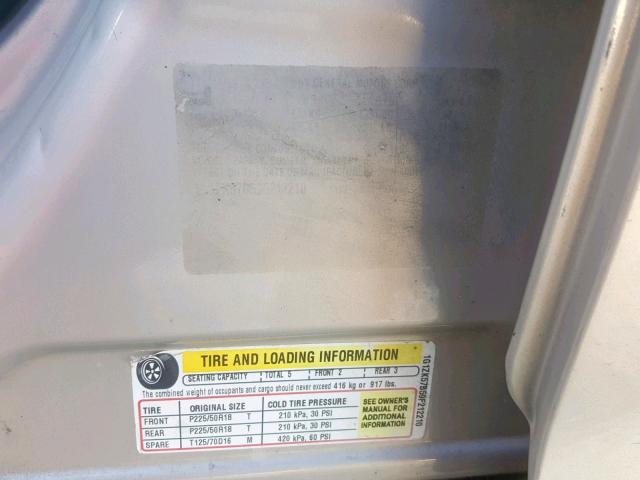 1G1ZK57B59F212210 - 2009 CHEVROLET MALIBU LTZ თაფლისფერი ფოტო 10