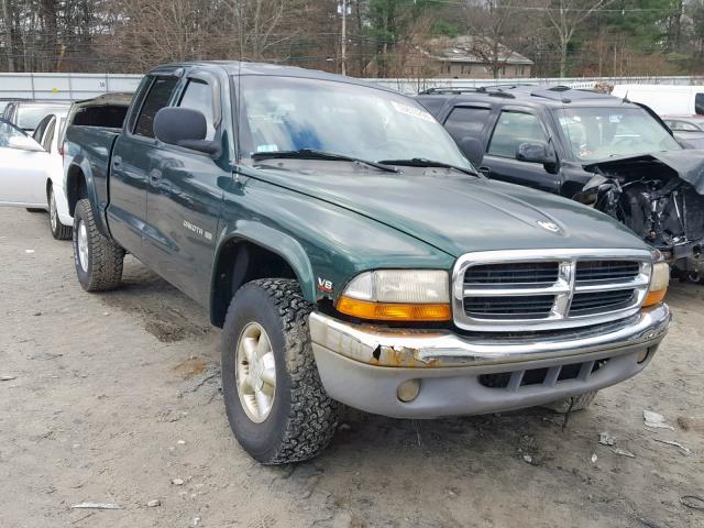 1B7GG2AN7YS760412 - 2000 DODGE DAKOTA QUA GREEN photo 1