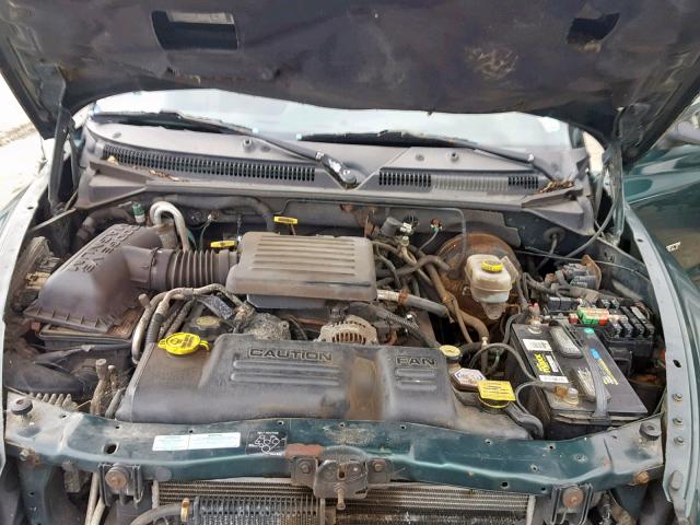 1B7GG2AN7YS760412 - 2000 DODGE DAKOTA QUA GREEN photo 7