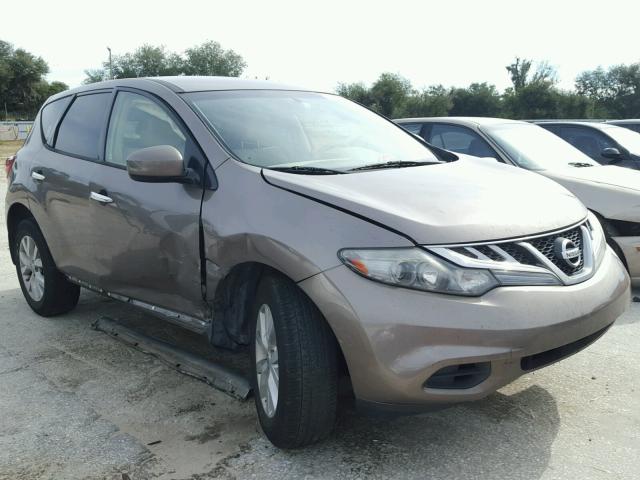 JN8AZ1MU6CW114765 - 2012 NISSAN MURANO S TAN photo 1