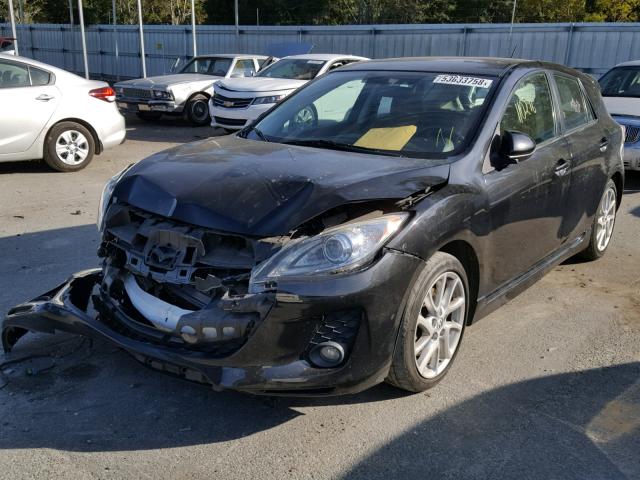 JM1BL1M51C1521979 - 2012 MAZDA 3 S BLACK photo 2