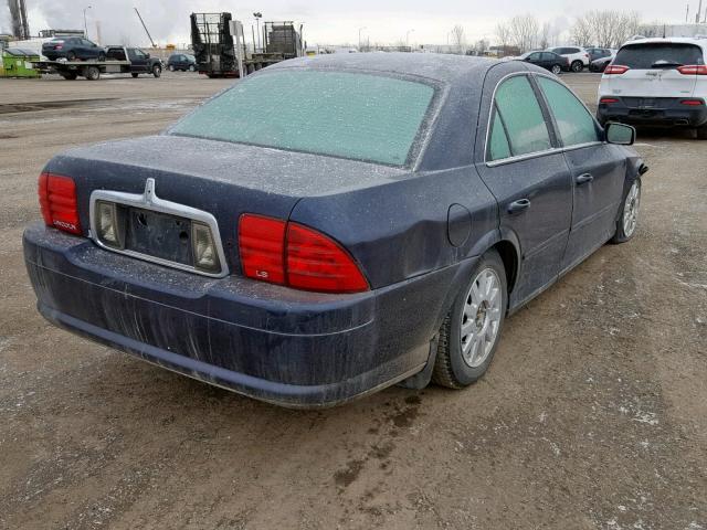 1LNHM86S21Y654592 - 2001 LINCOLN LS BLUE photo 4