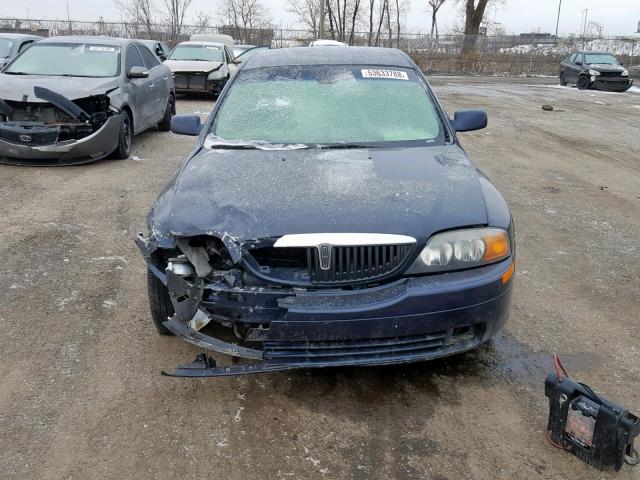 1LNHM86S21Y654592 - 2001 LINCOLN LS BLUE photo 9