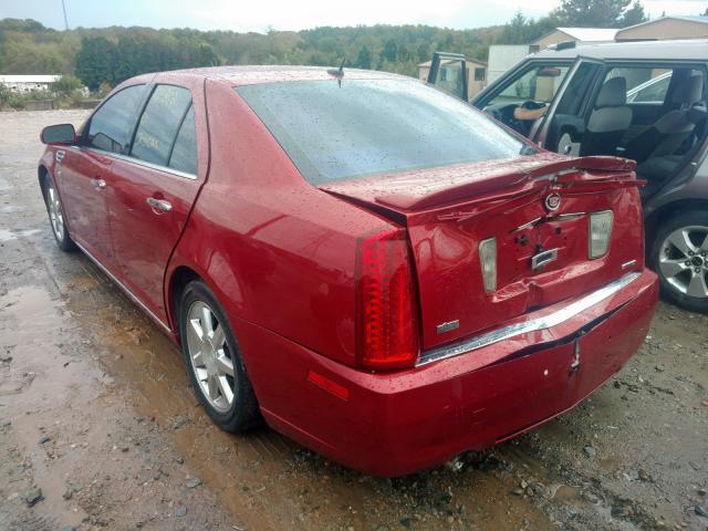 1G6DW67V980108264 - 2008 CADILLAC STS RED photo 3