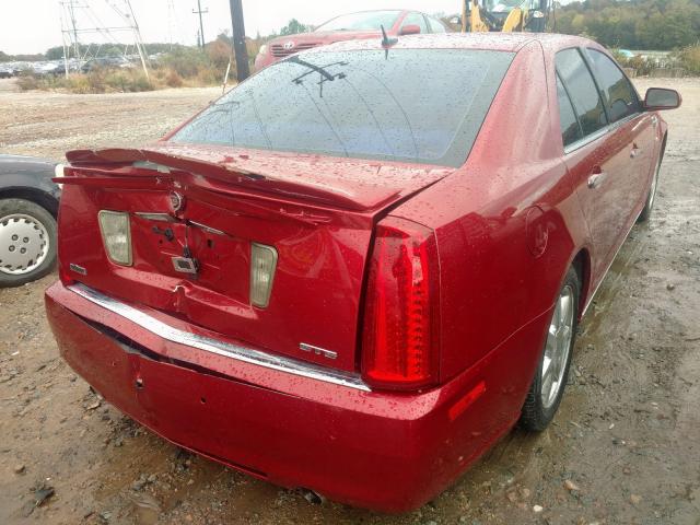 1G6DW67V980108264 - 2008 CADILLAC STS RED photo 4