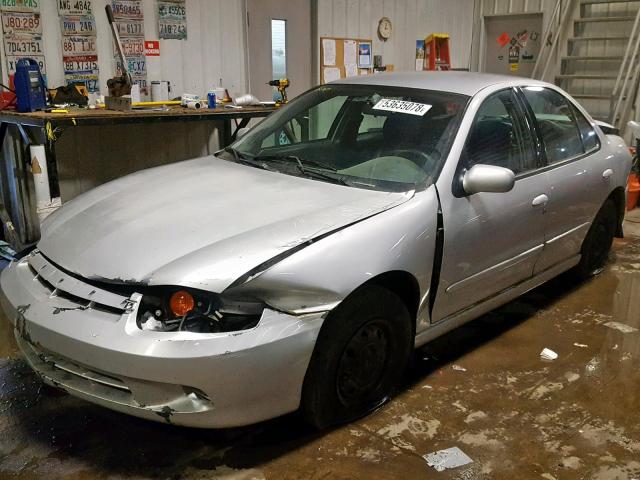 1G1JH52F537332077 - 2003 CHEVROLET CAVALIER L SILVER photo 2