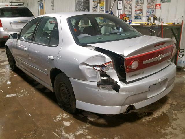 1G1JH52F537332077 - 2003 CHEVROLET CAVALIER L SILVER photo 3