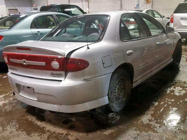 1G1JH52F537332077 - 2003 CHEVROLET CAVALIER L SILVER photo 4