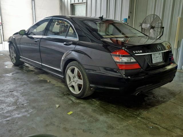 WDDNG71X68A175337 - 2008 MERCEDES-BENZ S 550 BLACK photo 3