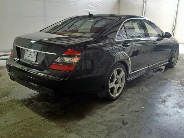 WDDNG71X68A175337 - 2008 MERCEDES-BENZ S 550 BLACK photo 4