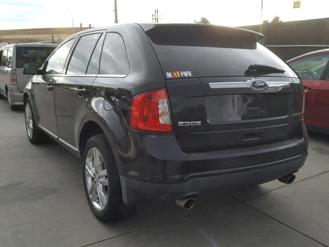 2FMDK3KC0BBB60249 - 2011 FORD EDGE LIMIT BLACK photo 3