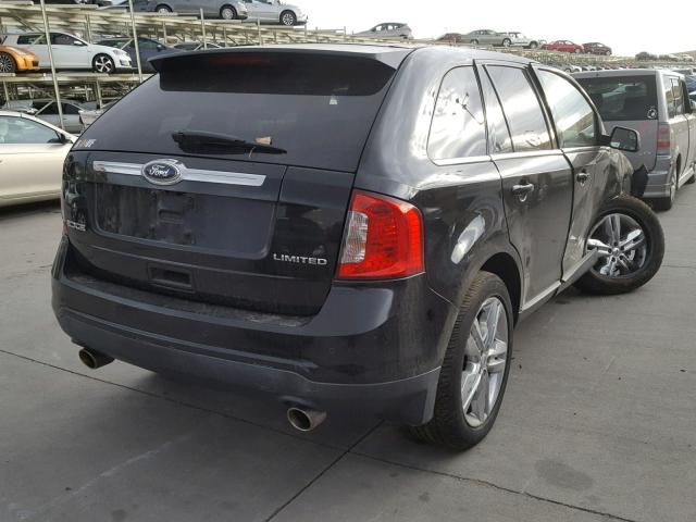 2FMDK3KC0BBB60249 - 2011 FORD EDGE LIMIT BLACK photo 4