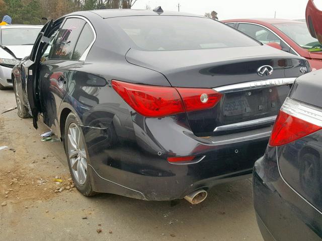 JN1BV7AP6FM332186 - 2015 INFINITI Q50 BASE BLACK photo 3